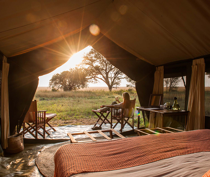 No crowds and fantastic wildlife at Serengeti Migration Safari Camp in Tanzania.