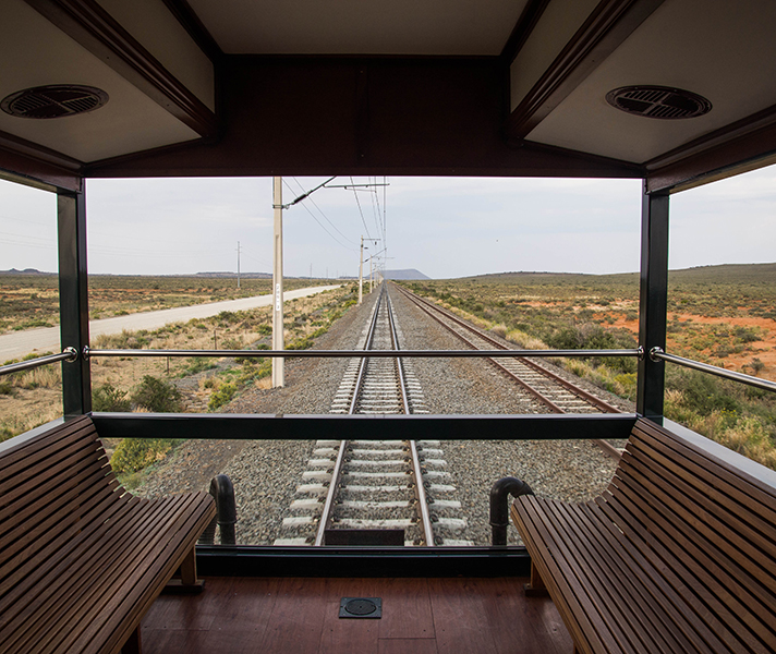 The final carriage is an open-air observation deck – a great place to breathe in the fresh air and watch the world go by, iced drink in hand.