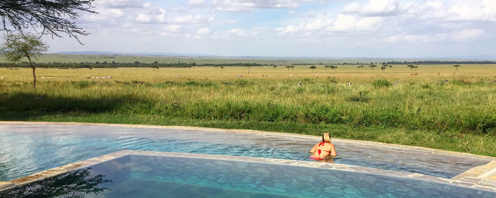 Kichwa Tembo has an incredible pool overlooking the plains. It was really great to be able to cool off after a game drive.