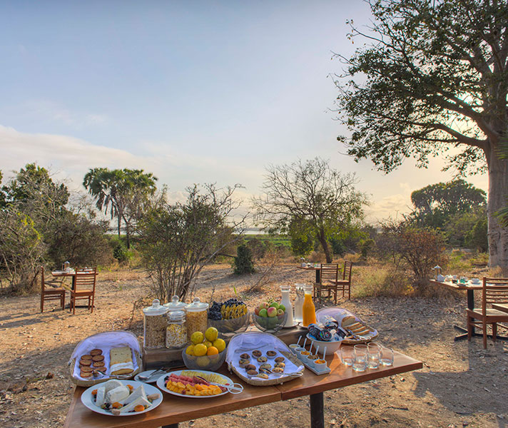A big highlight was a full-on bush breakfast – buffet, hot breakfast, pastries, champagne… the works - all set up in the shade of a baobab tree at Jabali Ridge.