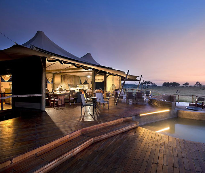 Somalisa is built around an elephant drinking hole, well frequented by Hwange's gentle giants.
