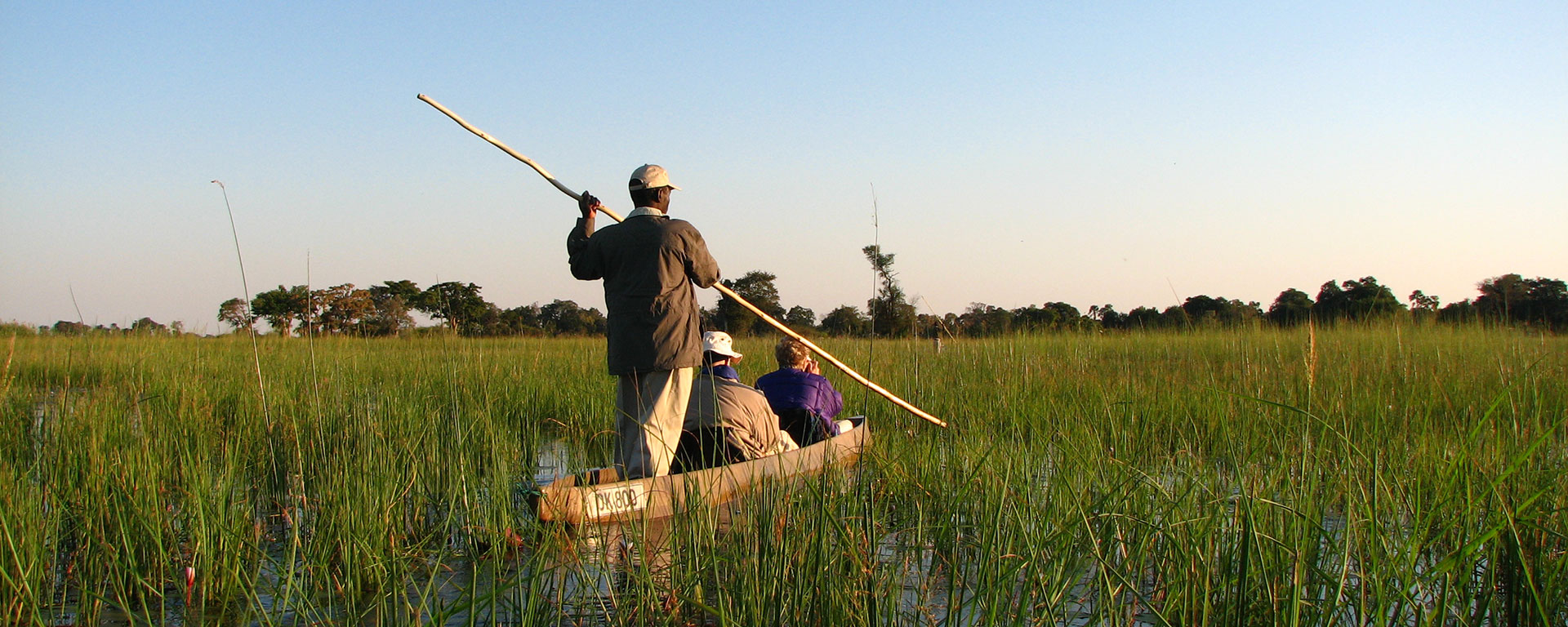 The best way to explore the spell-binding Okavango Delta is on a mokoro safari.