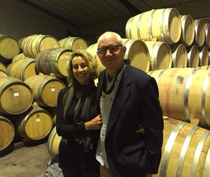 Visiting a wine cellar in the Cape Winelands.