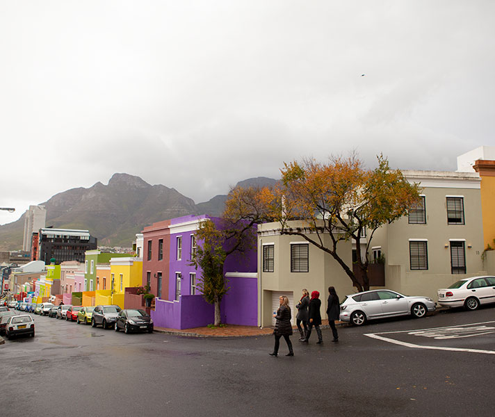 The Bo-Kaap is bright and colourful on even the coolest of winter mornings.