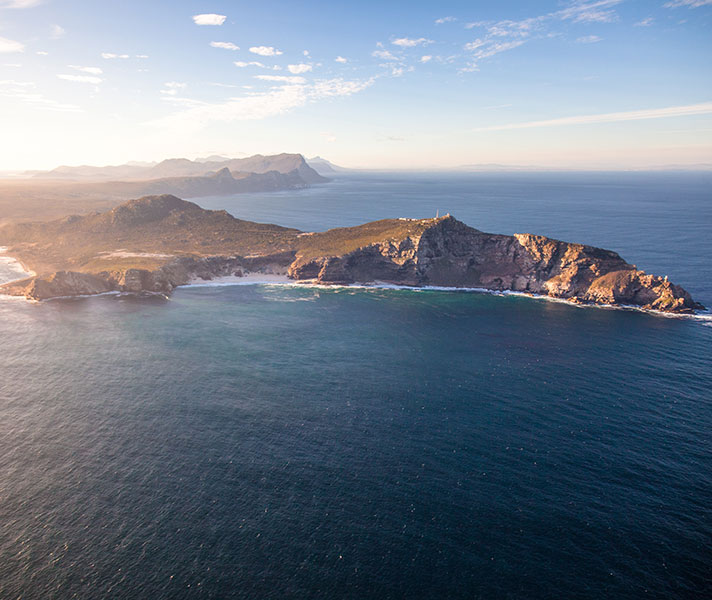 A rocky outcrop, Cape Point offers dramatic sea and mountain views.