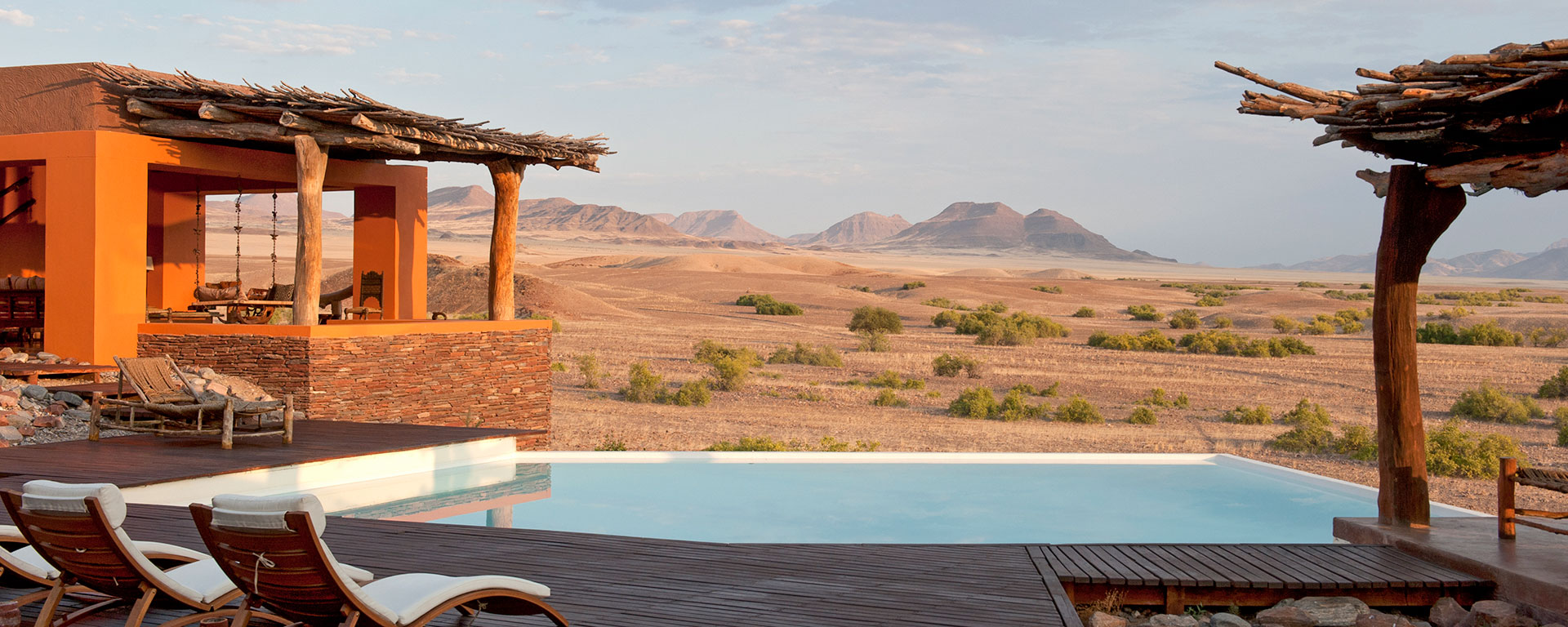 Peace and quiet abound in Namibia’s remote and exclusive lodges.