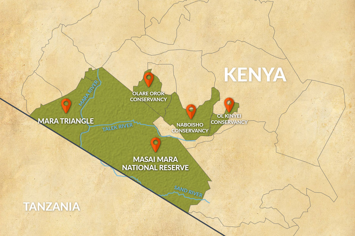 The Complete Guide To A Masai Mara Safari With Must Do Checklist   Map1 