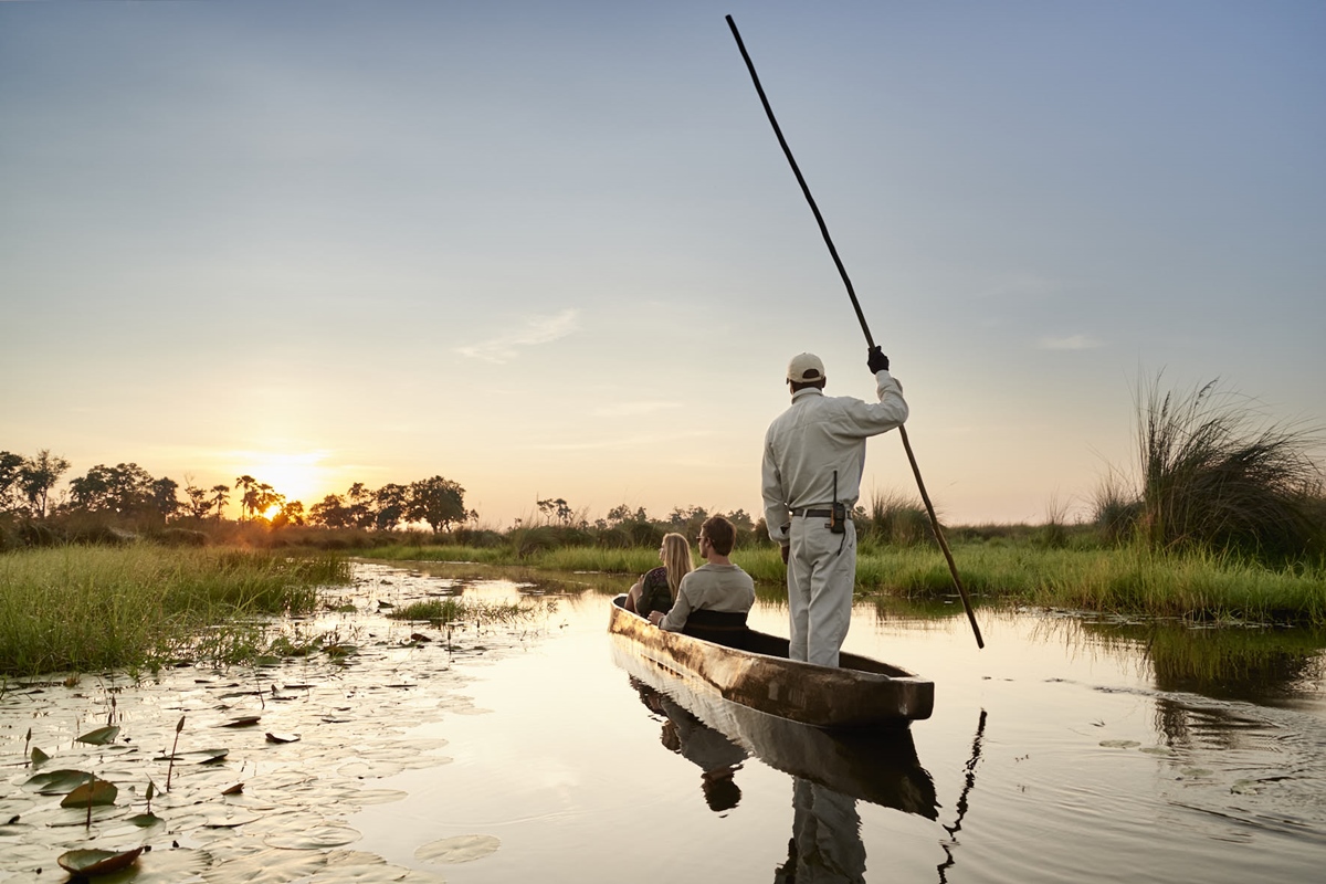 Mokoro canoe trip through Okavango Delta waterways | African Safari in Botswana | Go2Africa