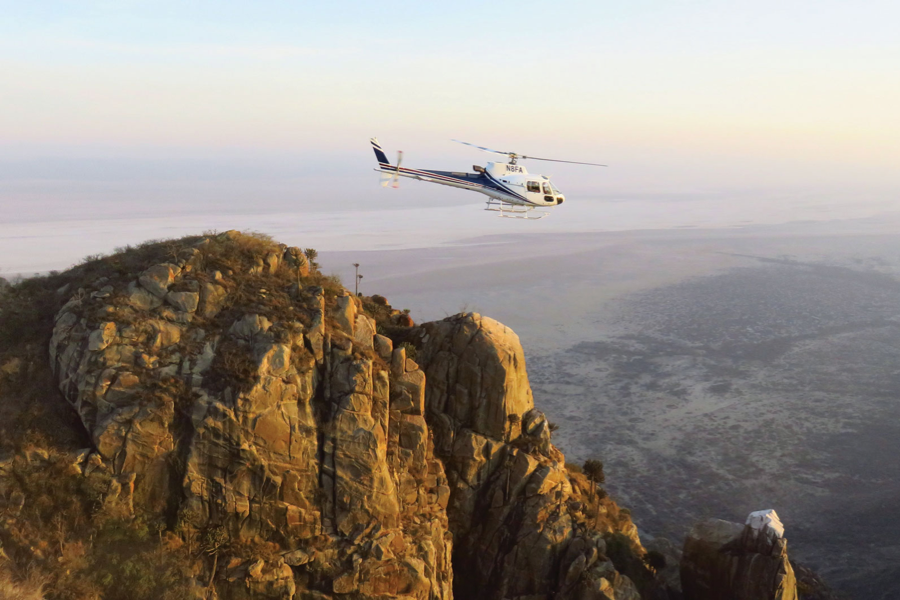 Helicopter flights at Mwiba Lodge, Tanzania | Go2Africa